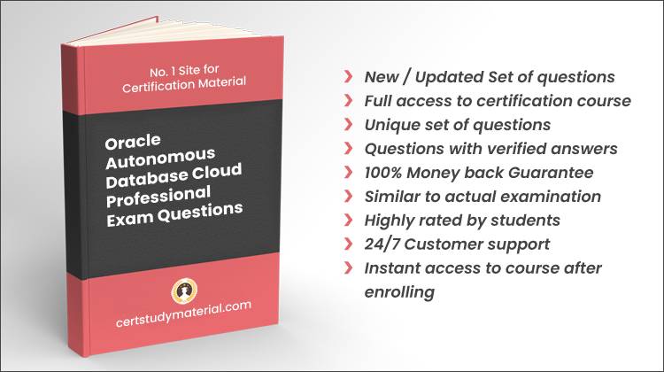 Oracle Autonomous Database Cloud 2025 Professional {1Z0-931-25} Pdf Questions 