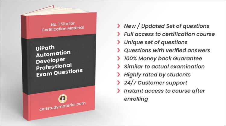 UiPath Automation Developer Professional {UiADP-v1} Pdf Questions 