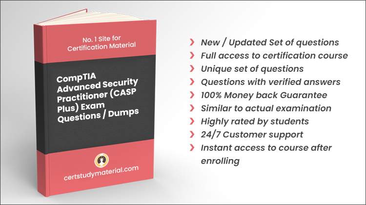 CompTIA Advanced Security Practitioner (CASP plus) {CAS-004} Pdf Questions 