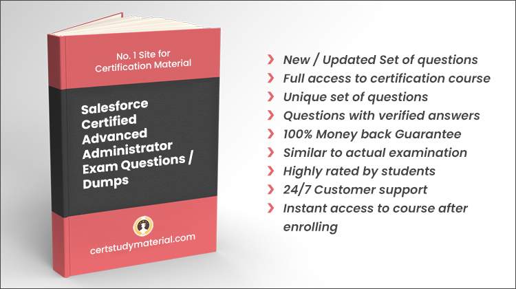 Salesforce Certified Advanced Administrator {S-ADV-ADM} Pdf Questions 