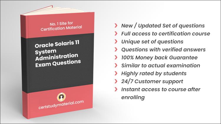 Oracle Solaris 11 System Administration {1z0-821} Pdf Questions 