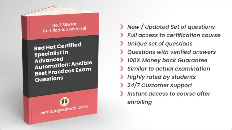 Red Hat Certified Specialist in Advanced Automation: Ansible Best Practices {EX447} Pdf Questions 