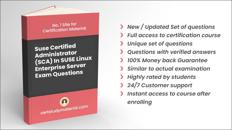 Suse Certified Administrator (SCA) in SUSE Linux Enterprise Server 15 {sca_sles15} Pdf Questions 