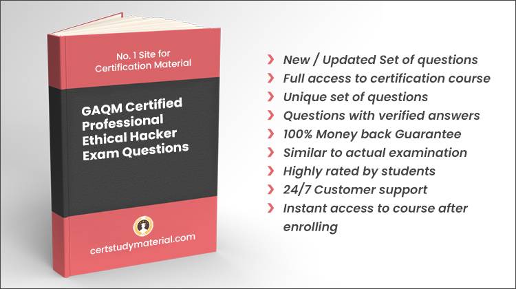 GAQM Certified Professional Ethical Hacker {CPEH-001} Pdf Questions 