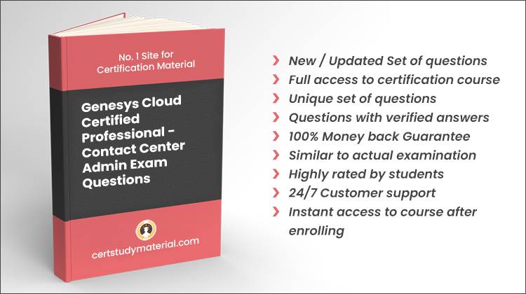 Genesys Cloud Certified Professional - Contact Center Admin {GCP-GC-ADM} Pdf Questions 