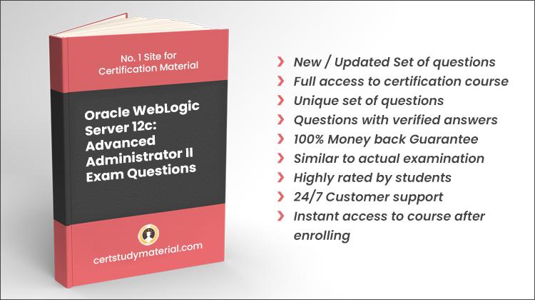 Oracle WebLogic Server 12c: Advanced Administrator II {1z0-134} Pdf Questions 