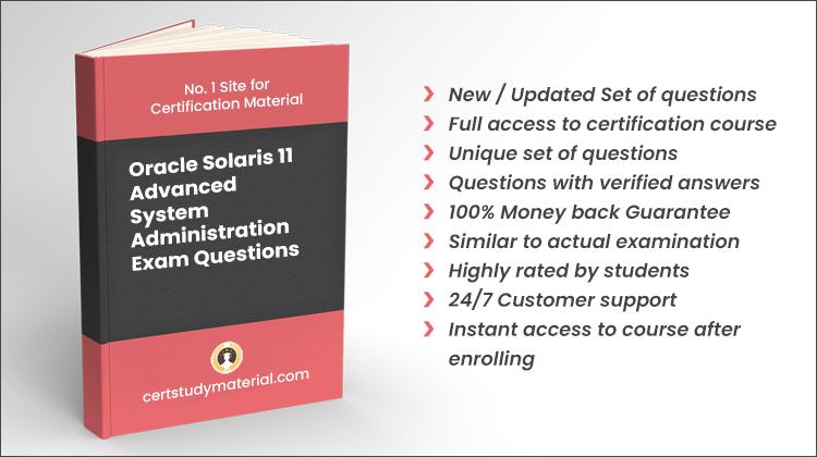 Oracle Solaris 11 Advanced System Administration {1z0-822} Pdf Questions 