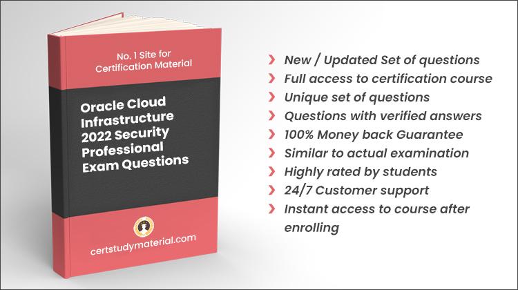 Oracle Cloud Infrastructure 2022 Security Professional {1Z0-1104-22} Pdf Questions 