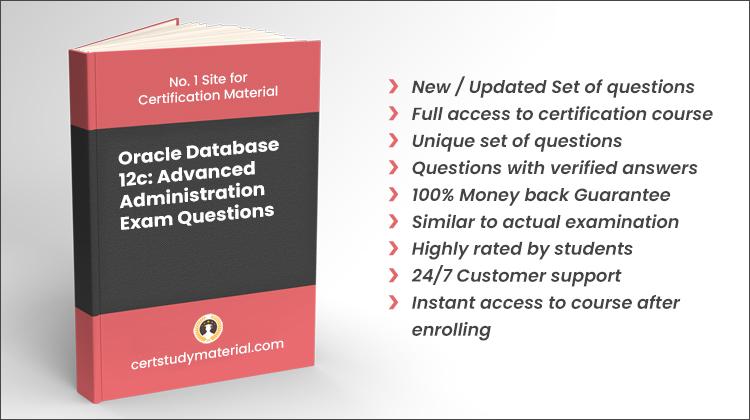 Oracle Database 12c: Advanced Administration {1z0-063} Pdf Questions 