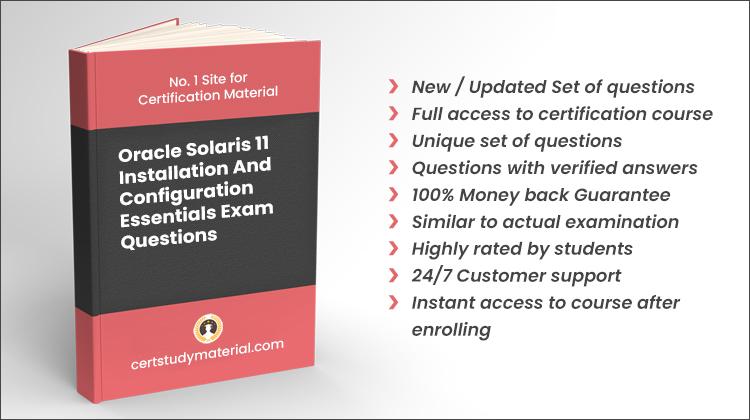 Oracle Solaris 11 Installation and Configuration Essentials {1Z0-580} Pdf Questions 