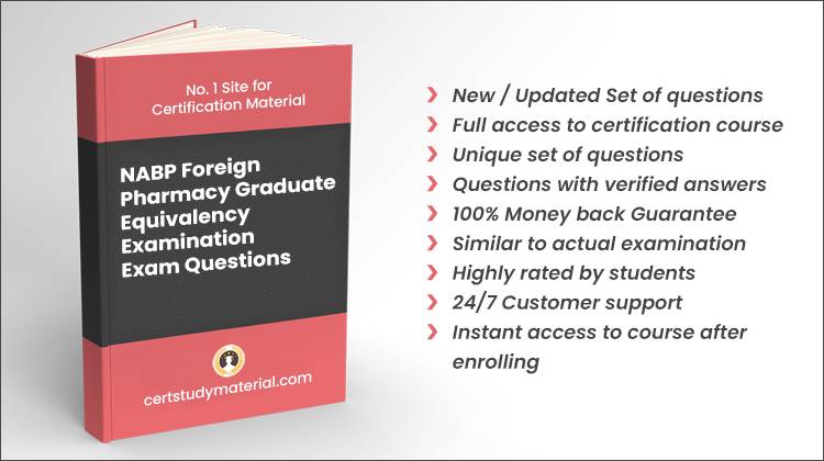 NABP Foreign Pharmacy Graduate Equivalency Examination {FPGEE} Pdf Questions / Dumps